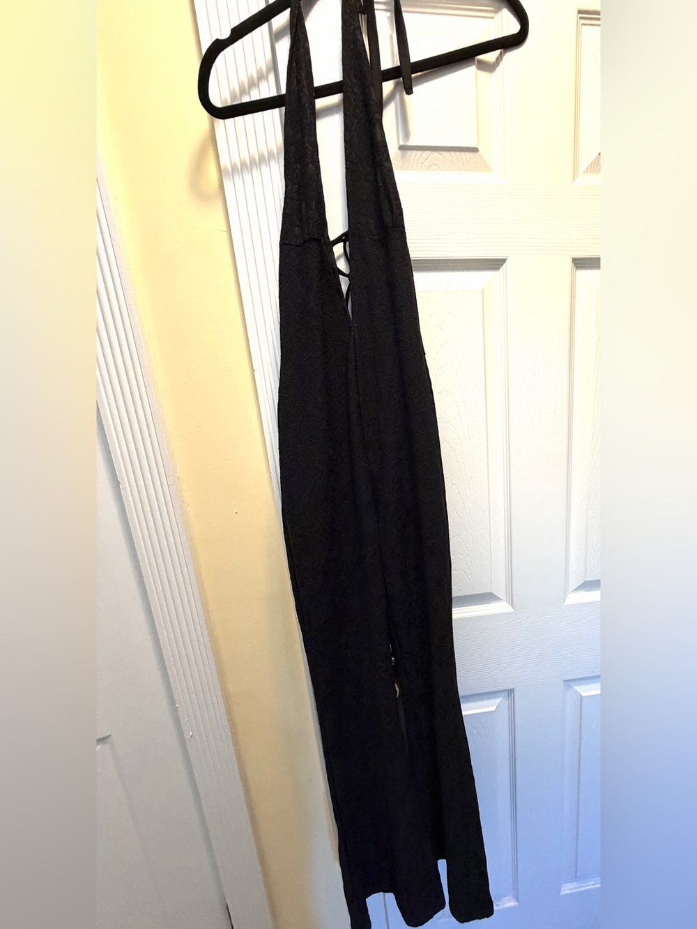 Black Halter Jumpsuit - Women